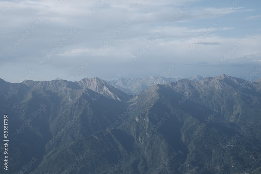 Fototapeta premium Trekking on the Rocciamelone