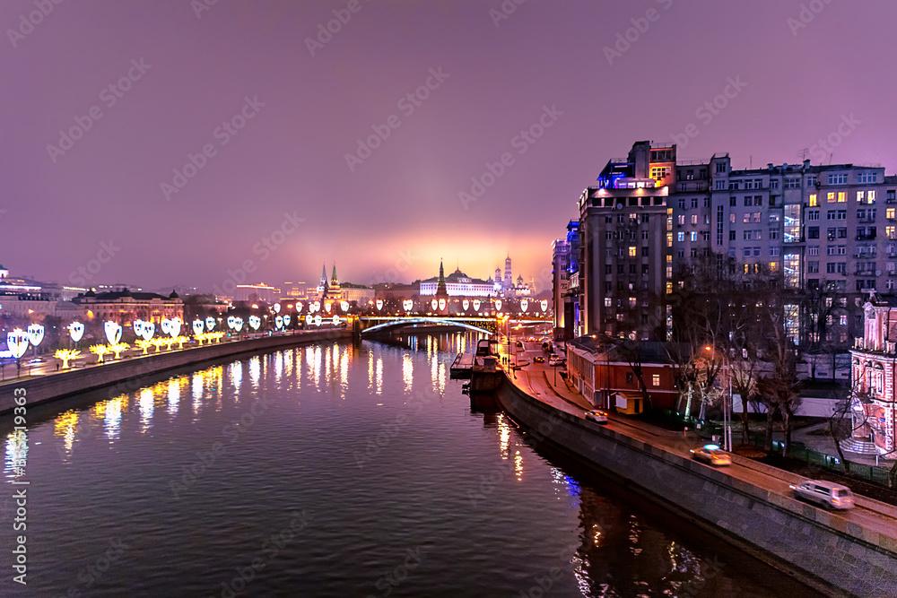 Obraz premium Moscow at Night