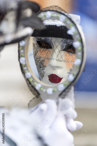 Obraz na płótnie Carnevale a Venezia w salonie