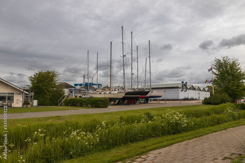 Sailboat at dock