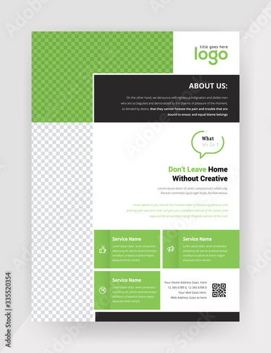 Business flyer design layout template in A4 size. Corporate Concept.	