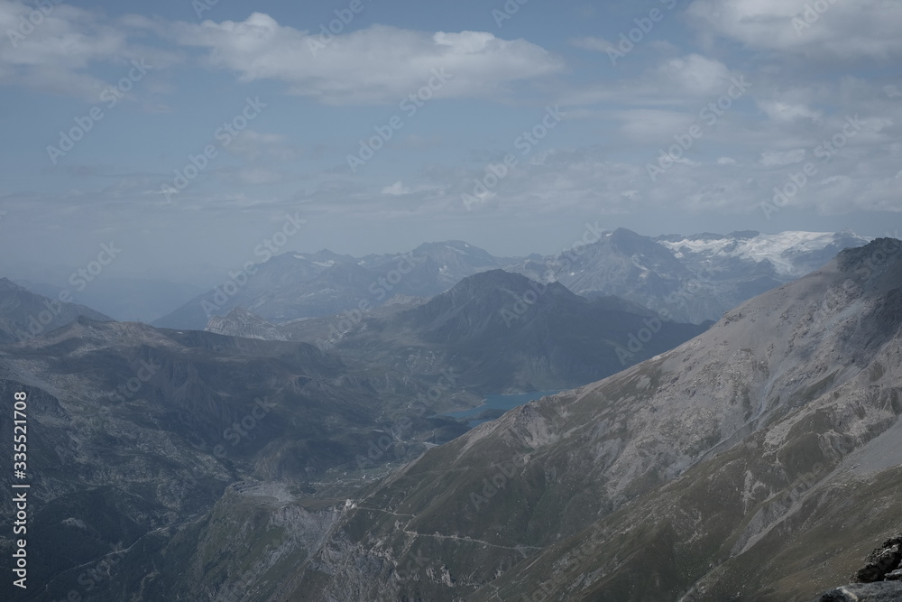 Naklejka premium Trekking on the Rocciamelone