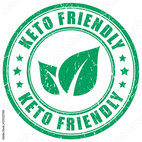 Keto diet food vector stamp
