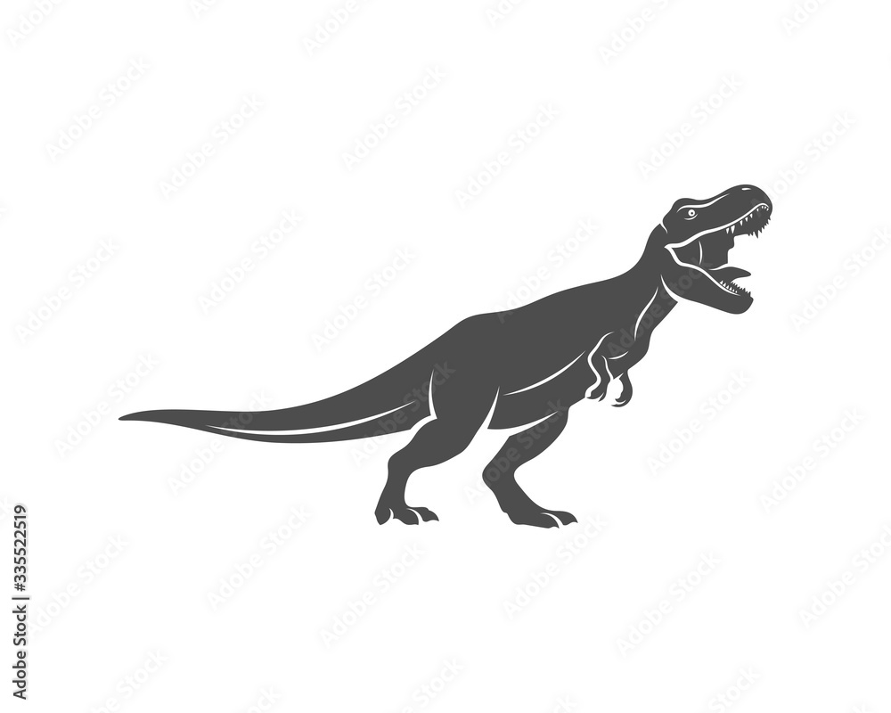 T rex logo design template. vector illustration T rex logo design template. vector illustration