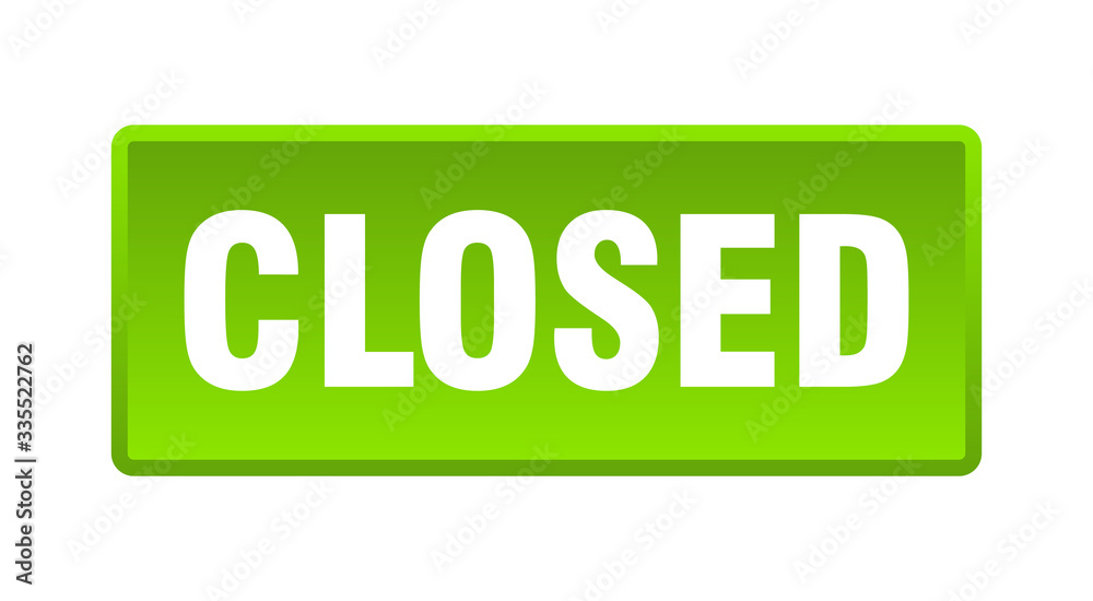 closed button. closed square green push button closed button. closed square green push button