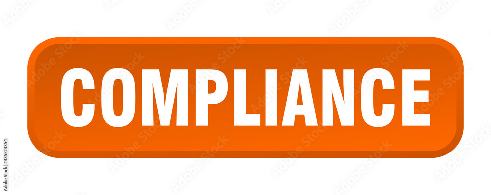 compliance button. compliance square 3d push button compliance button. compliance square 3d push button
