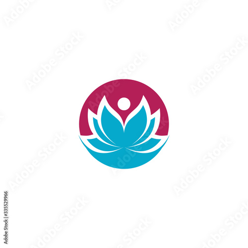 Beauty Vector lotus flowers design logo