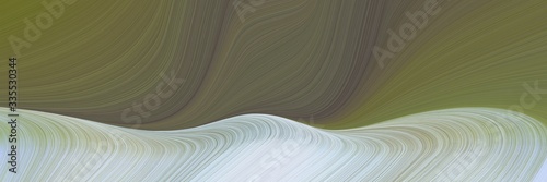 abstract dynamic curved lines dynamic header with pastel brown, dark olive green and light gray colors