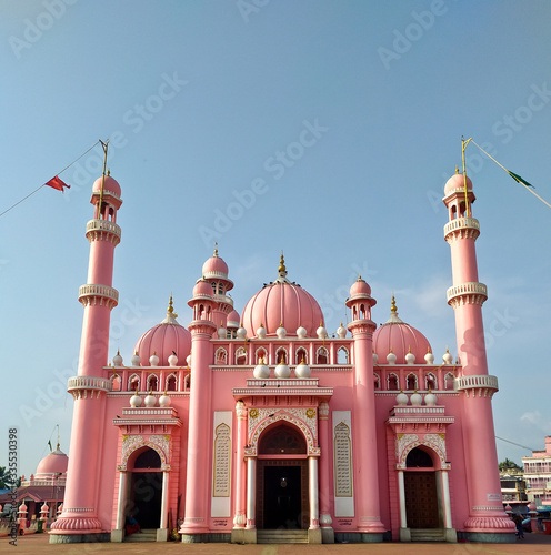 Beemapally Mosque, Trivandrum, Kerela, 10 March 2020. Beemapally Dargah Shareef. The tomb of Syedunnisa Beema Beevi and  her son Syedu Shuhada Maheen Abubacker.  photo
