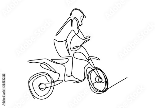 One single line drawing of ...