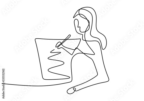 One continuous single drawn...