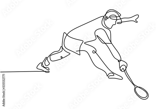 One line drawing of young f...