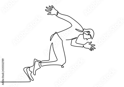 continuous single drawn one...