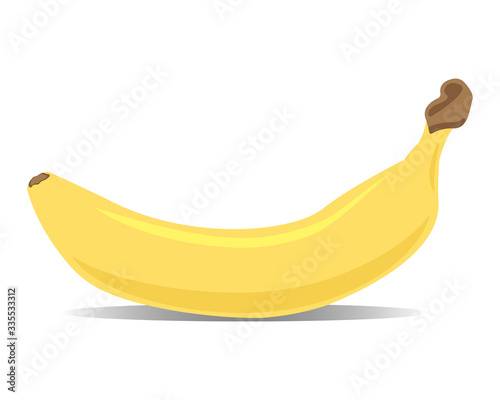 Banana isolated on a white background