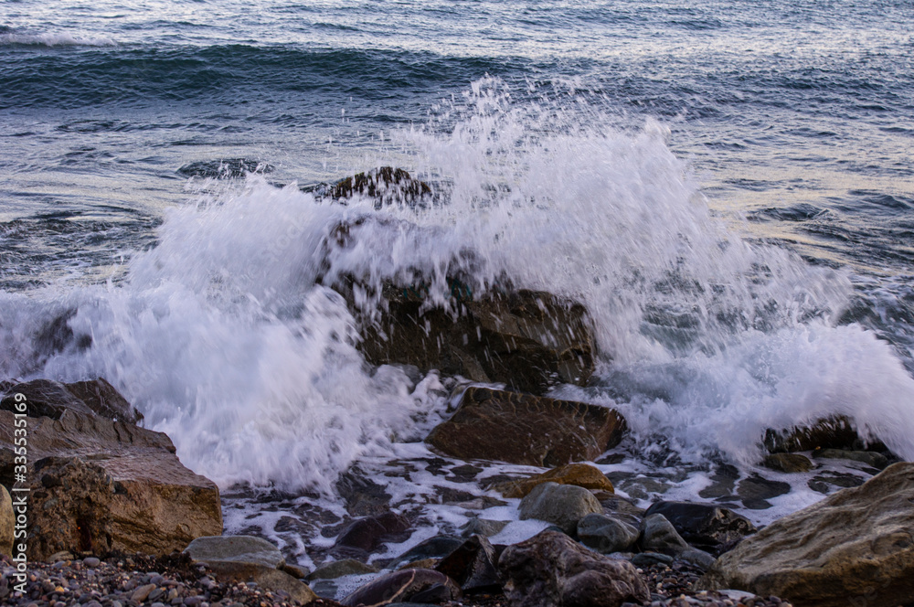 waves on the rocks waves on the rocks