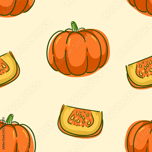 Seamless Pumpkin Background...