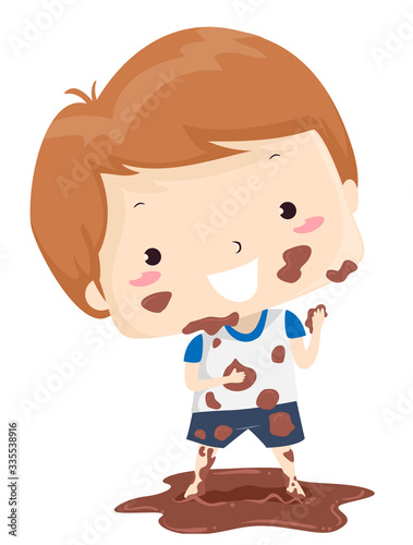 Kid Boy Adjective Dirty Ill...