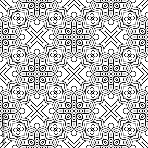 Seamless pattern. Vintage decorative elements