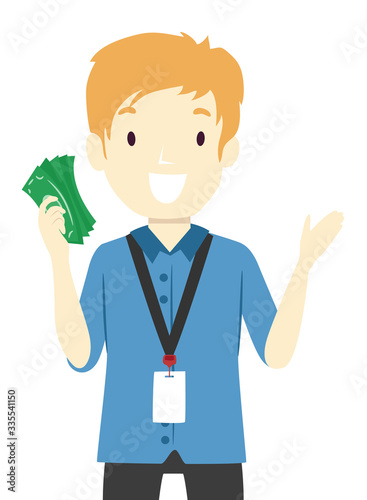 Teen Guy Intern Paid Cash I...