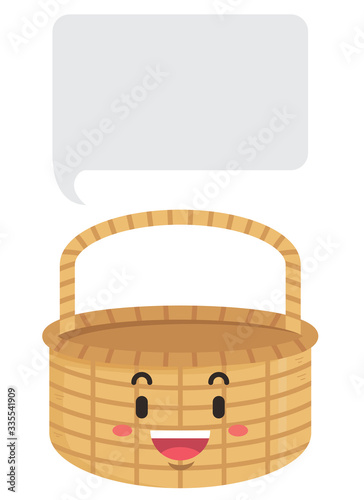 Mascot Basket Speech Bubble...