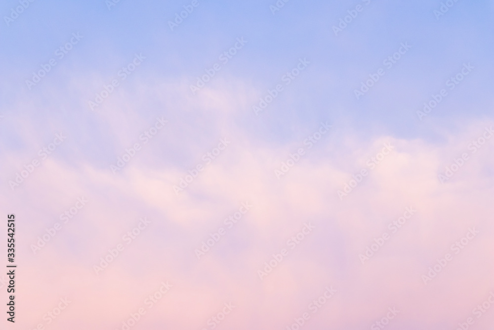 Beautiful image of natural pastel colorful of blue sky and violet clouds in the morning in spring season. Beautiful image of natural pastel colorful of blue sky and violet clouds in the morning in spring season.
