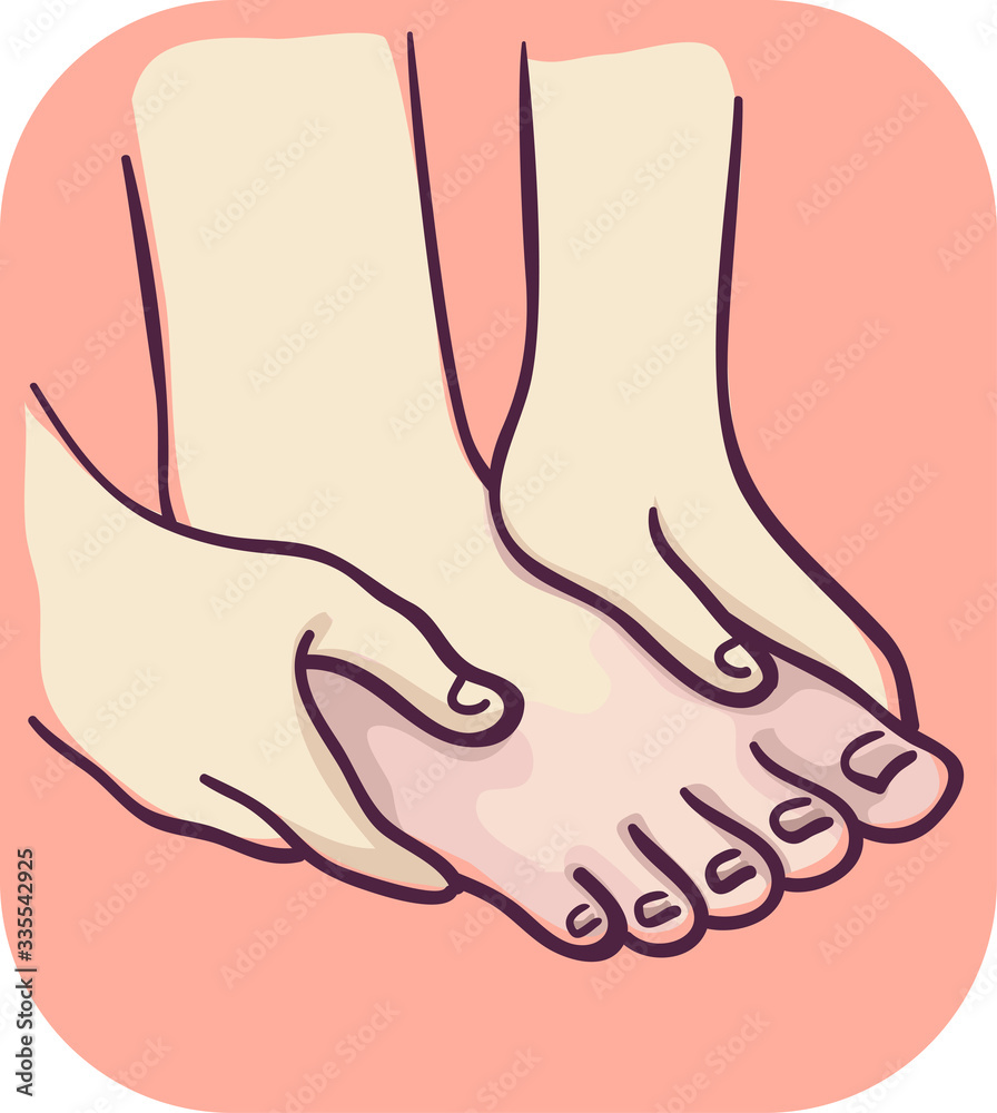 Feet Pain Illustration Feet Pain Illustration