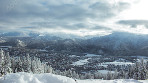 winter mountain landscape Zakopane