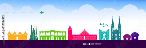 Togo travel destination grand vector illustration. 