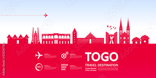 Togo travel destination grand vector illustration. 