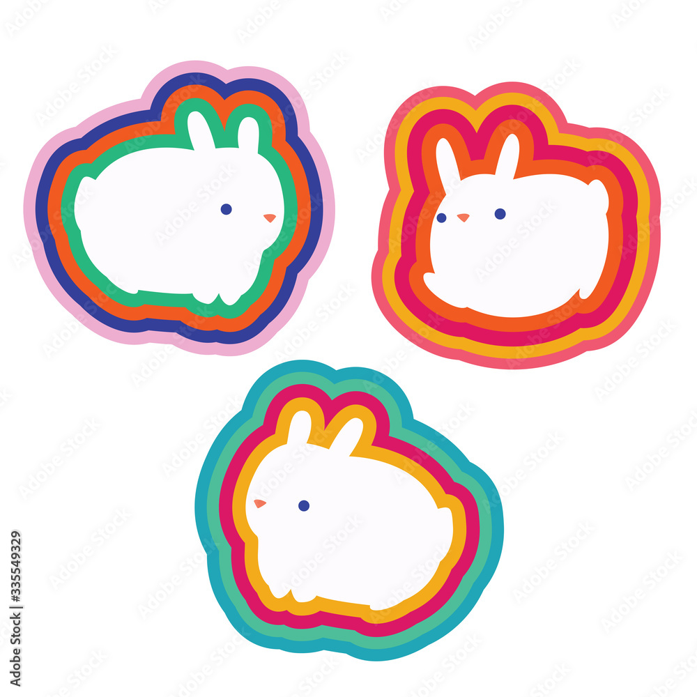 Bunny stickers Bunny stickers