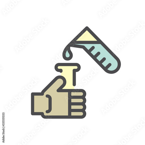 Pharmaceutical production and manufacturing vector icon set design, editable stroke.