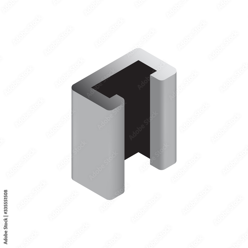 Steel product vector icon. C profile shape and long. That alloy of iron consist of carbon and high tensile strength. Use as beam, frame, girder or structure in engineering and construction industry. Steel product vector icon. C profile shape and long. That alloy of iron consist of carbon and high tensile strength. Use as beam, frame, girder or structure in engineering and construction industry.