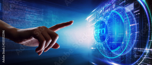 CFO - digital technology concept. Business  Technology  Internet and network concept.
