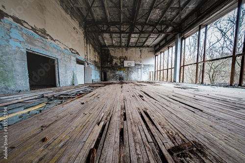 Decaying gym in Chernobyl/Pripyat Exclusion Zone