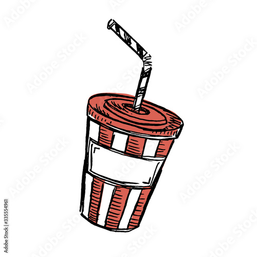Cola Drink sketch_ Fast food