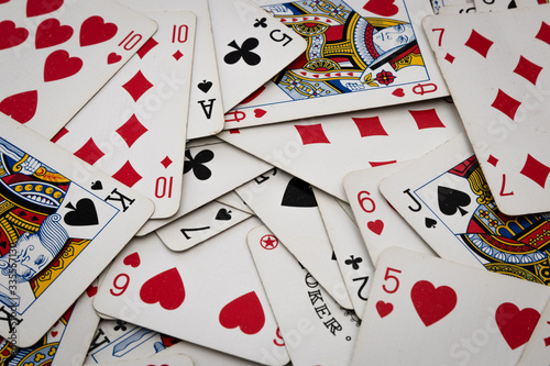 Pile of random gaming cards