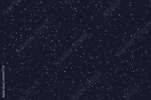 Stary night sky horizontal background. Vector illustration photo