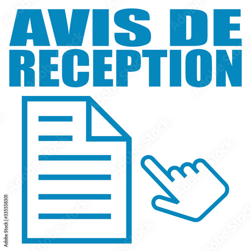 Logo avis de réception.