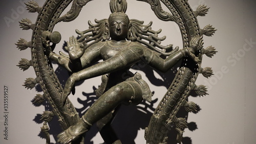 Mumbai, Maharastra/India- April 02 2020: Statue of the dancing Shankar Nataraja- Hindu God of the end.