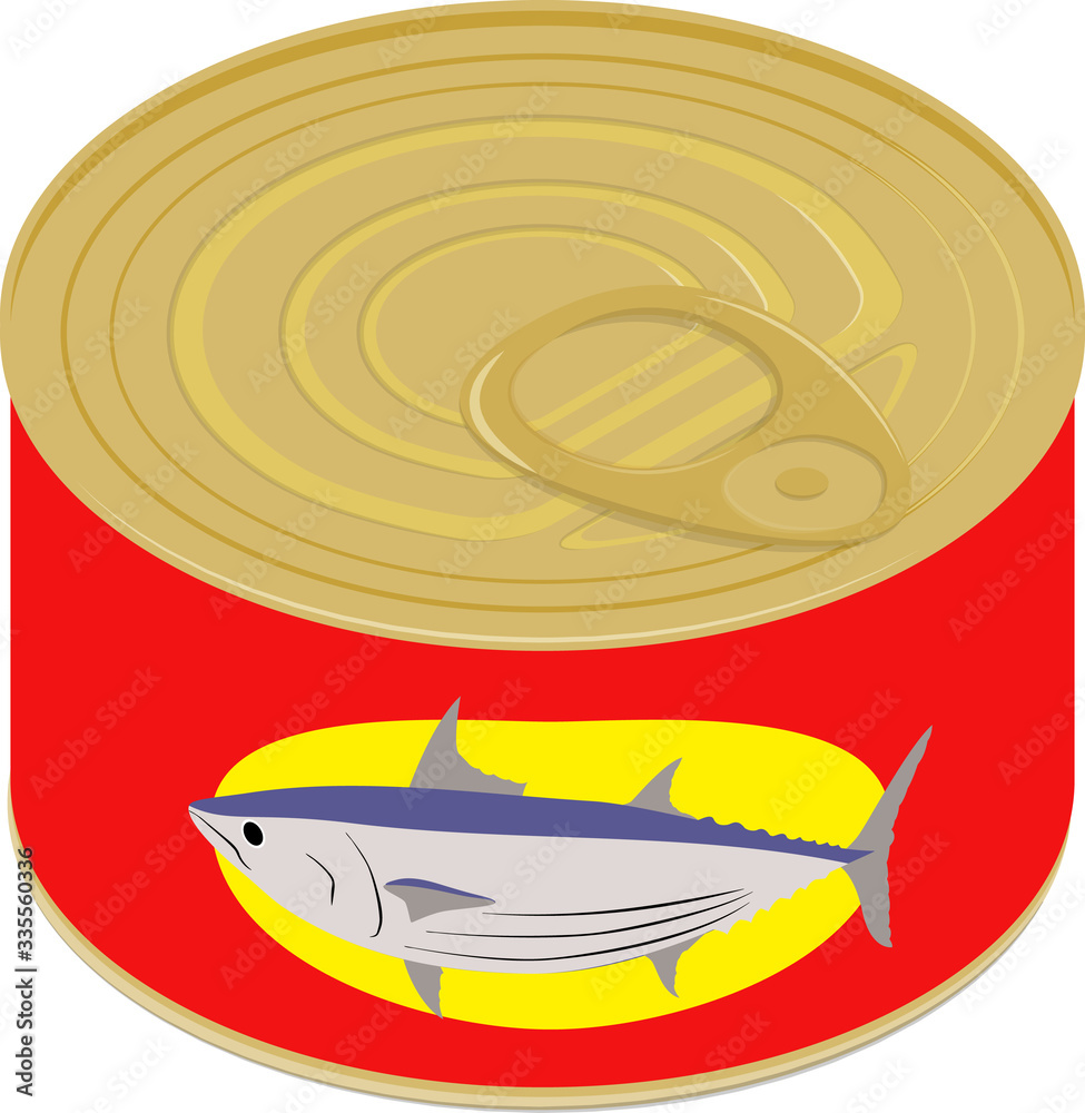 Φωτογραφία ツナ 缶詰 イラスト アイソメトリック