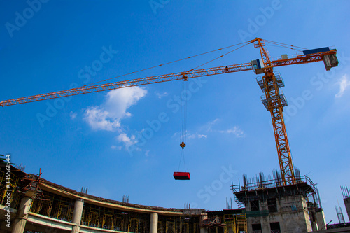  tower crane in construction site industry