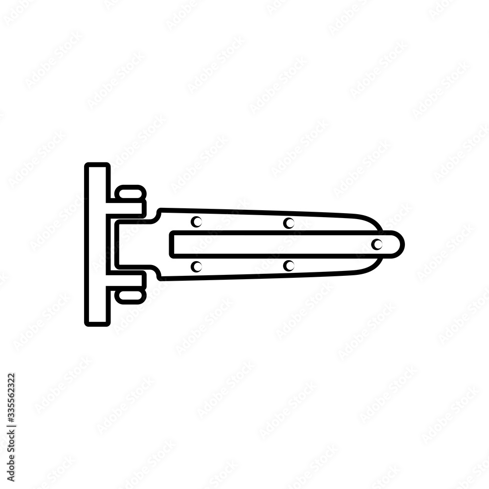 Door hinge icon vector, simple icon for websites Door hinge icon vector, simple icon for websites