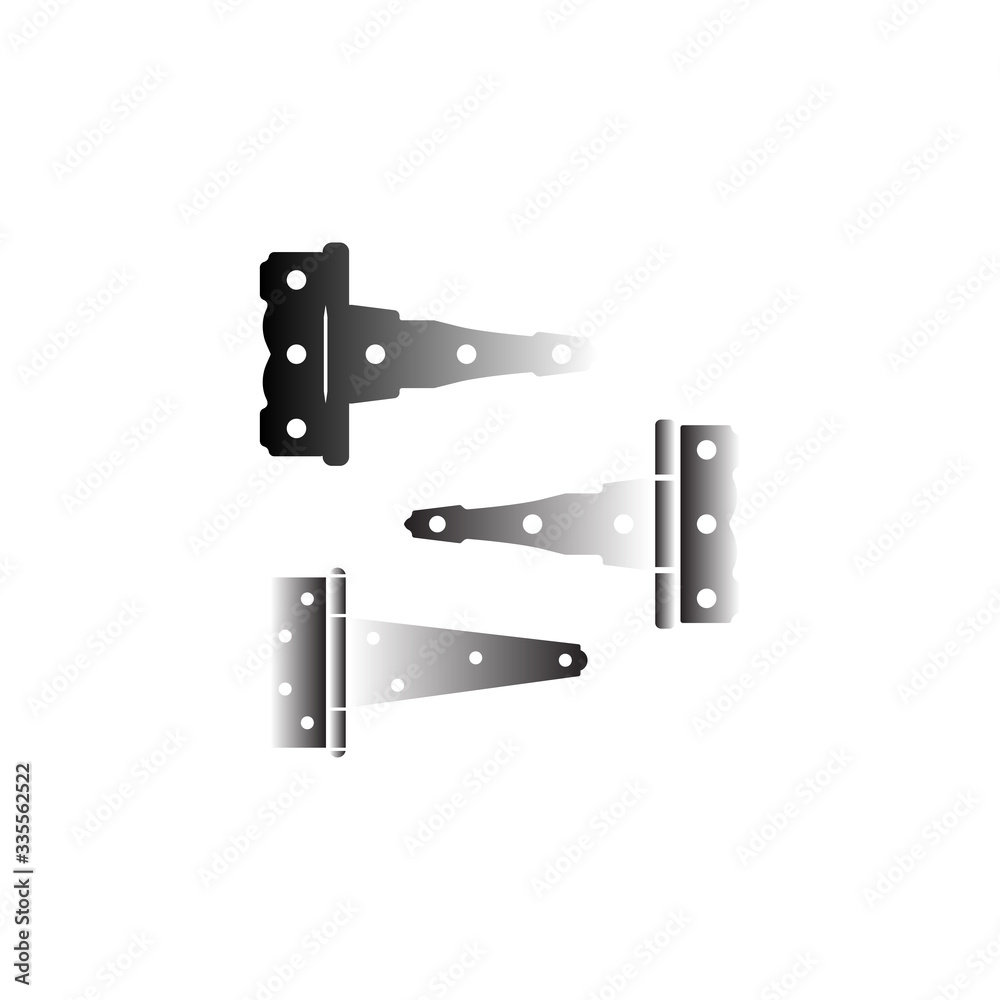 Door hinge icon vector, simple icon for websites Door hinge icon vector, simple icon for websites