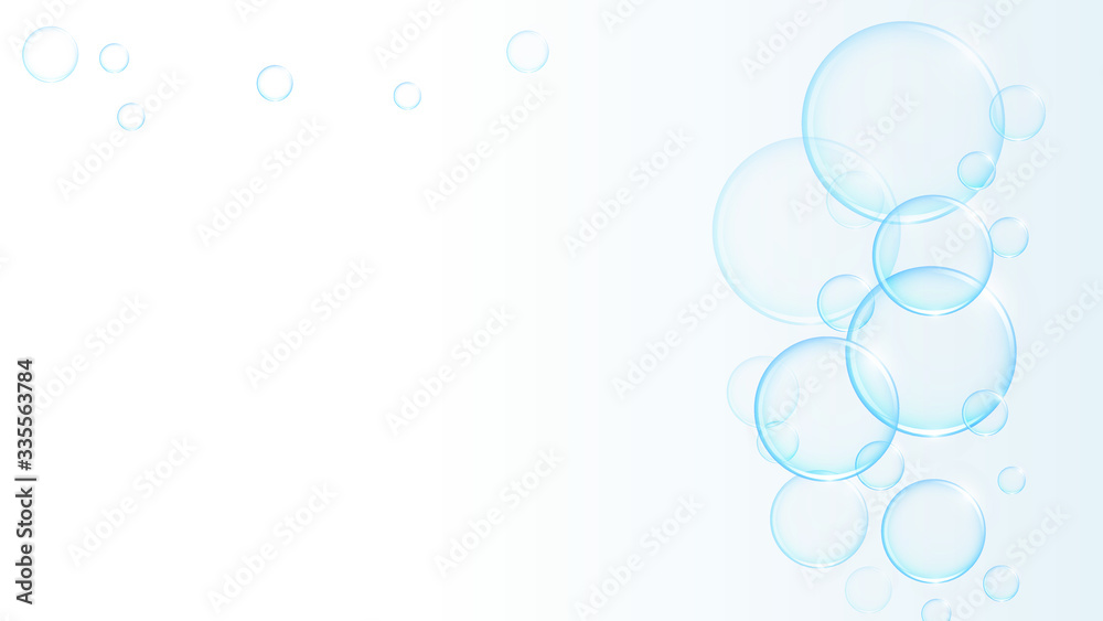 Vector abstract background with bubbles