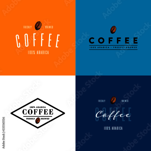 Coffee Bean Logo & Badge Set II