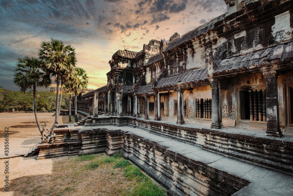Angkor Wat at sunset, Siem Reap Province, Cambodia