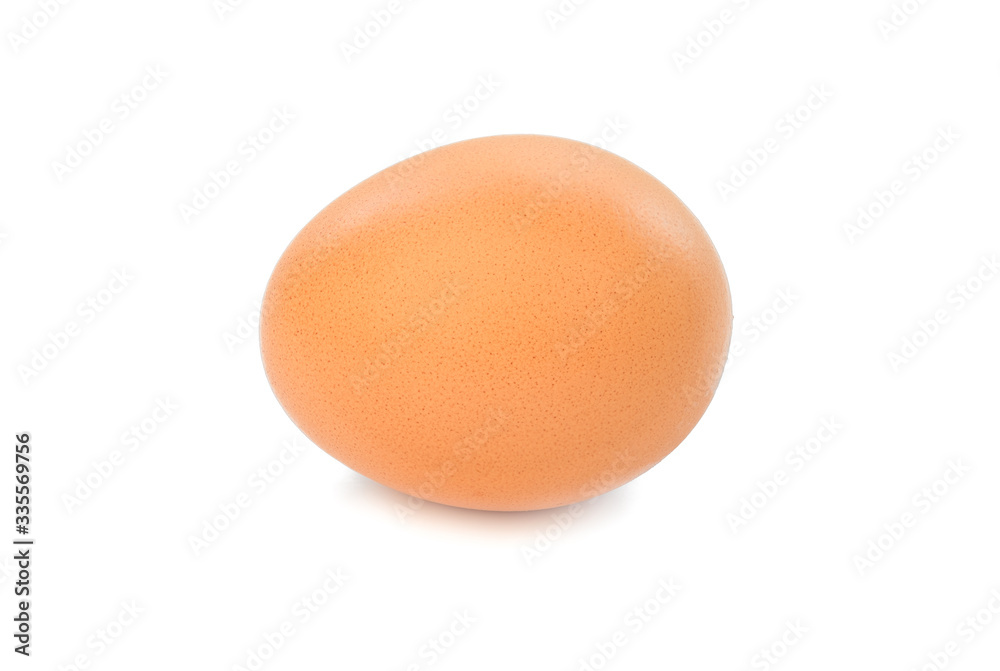 Isolated fresh organic egg from eco farm on white background. Isolated fresh organic egg from eco farm on white background.