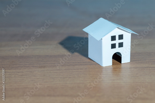 white house toy on the table