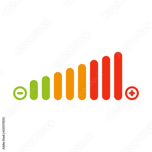 Volume level icon. Simple vector illustration