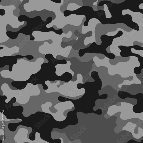 Camouflage winter classic horizontal. vector design